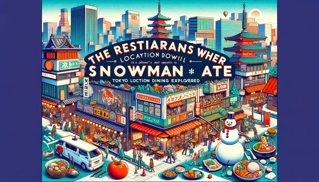 SnowManの東京ロケ地のご飯を食べたお店とは？